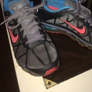 Air Max Nike Multi color pink blue speckled paint