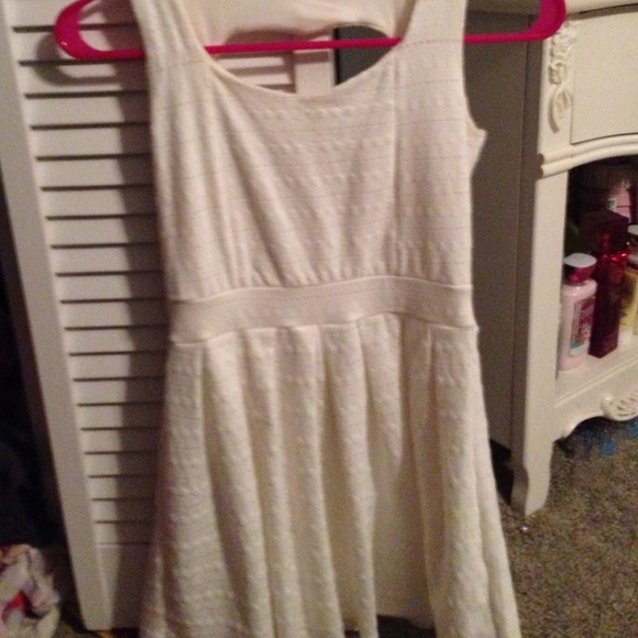 Flattering  and flowy white dress