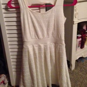 Flattering  and flowy white dress