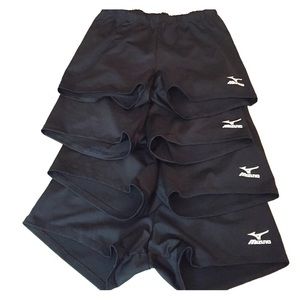 Black Low rise Mizuno Spandex. 4 pairs. NEVER WORN