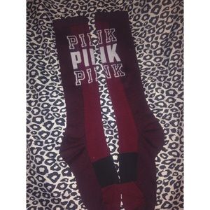 VS Pink tube socks 💜