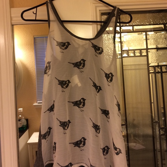 ❤️SOLD❤️Anthropologie bird tank top by Eloise