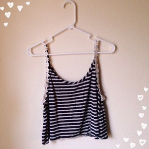 stripped crop top