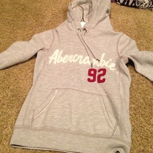 Grey abercrombie hoodie