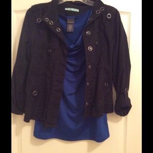 Black Jacket with accent buttons