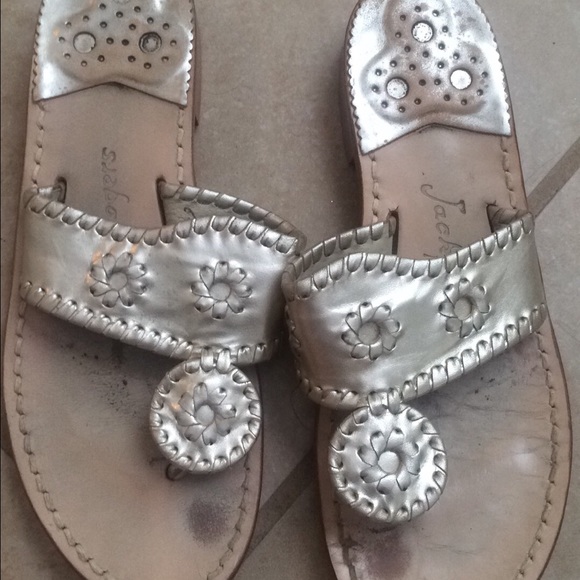 Reserved Jack Rogers size 6.5 in platinum