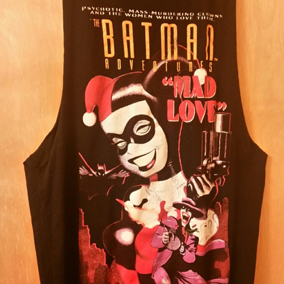 Harley quinn comic sleeveless tank