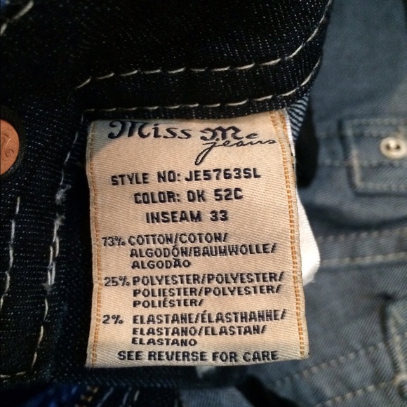 Size 26 Miss Me skinny jeans - Picture 3 of 4