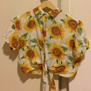 Sunflower crop top