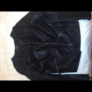 Black Leather Jacket, Lucky Brand