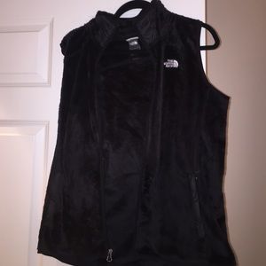 Fuzzy north face vest