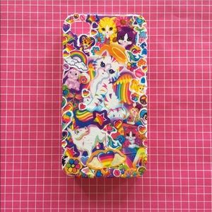 Lisa frank iphone 4/4s phone case made by me ✨