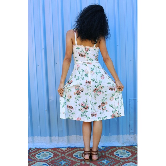 SOLD - Vintage 'Lolita' Summer Floral Dress - Picture 3 of 4