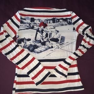 Super stylish striped long sleeve top ❤️💙