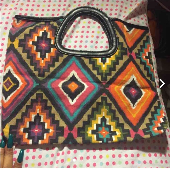 Pattern cloth purse