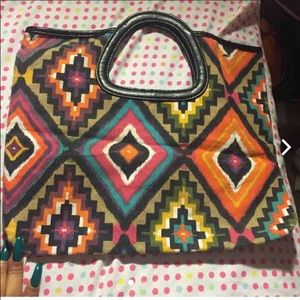 Pattern cloth purse