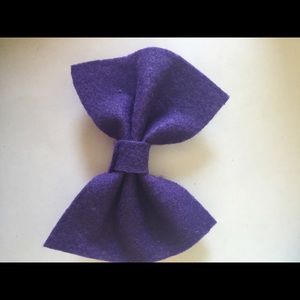 Purple hair bow