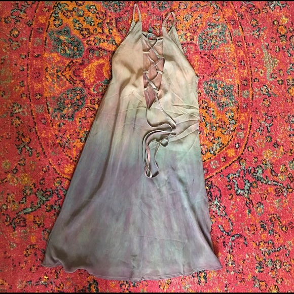 NEW Junim L.A. Silk Lace Up Mini - Picture 2 of 6