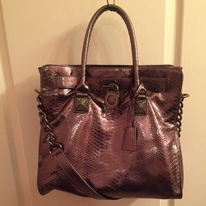 RARE!!! MK gunmetal gray handbag