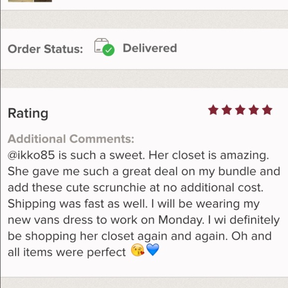 shop with confidence!!! Huge TY to @Rose8322