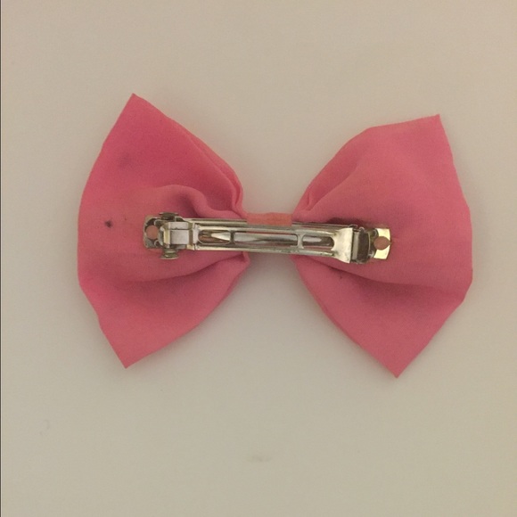 Claire's Accessories Pink Studded Hair Bow Poshmark