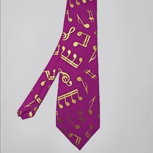 Music Note Glitter Tie