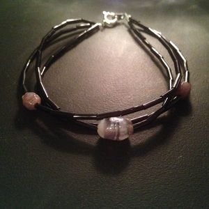 Purple and Black Bracelet