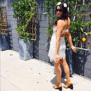 For Love and Lemons Guava Mini Dress. Like new!