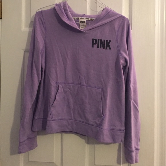 Purple VS sweatshirt.