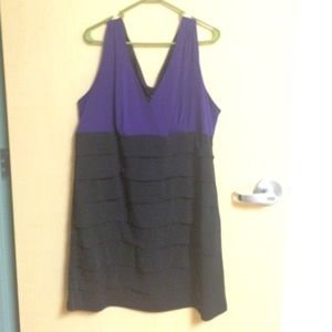 Black and purple dress