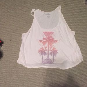 AE tissue tank! L Sunset theme.