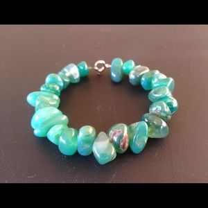 Deep Green Stone Bracelet