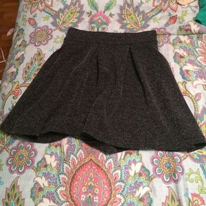 black knit skirt