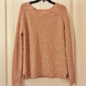 pink oversized sweater