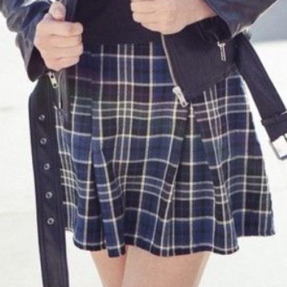 Blue Plaid Brandy Skirt🙊