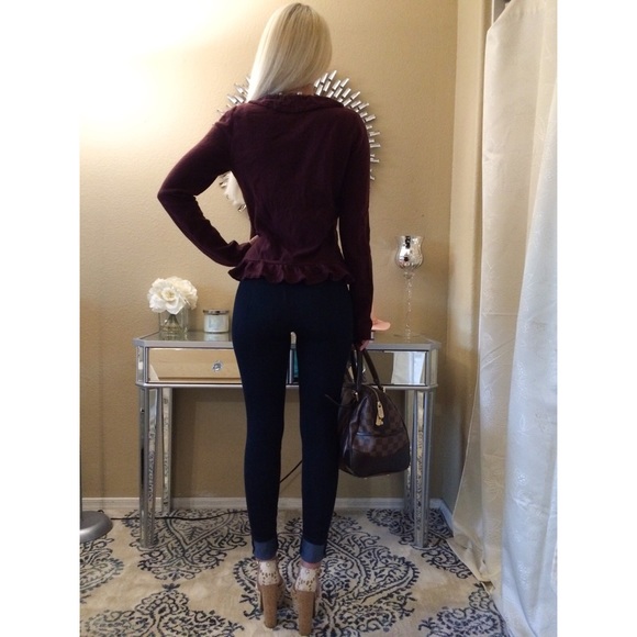 Dark plum jacket. - Picture 3 of 4