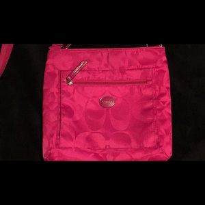 Pink coach crossbody