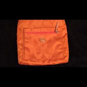 Orange coach crossbody