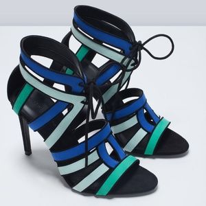 Super Chic Combination High Heel Sandal..NO TRADES