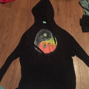 Pacsun yin yang hoodie
