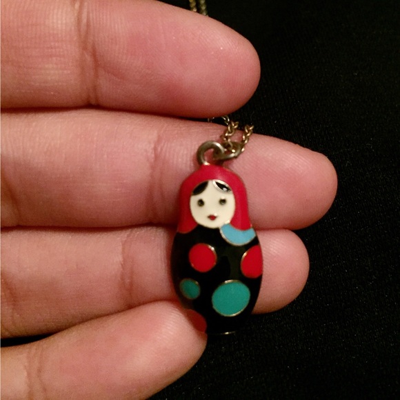 Little Russian nesting doll necklace