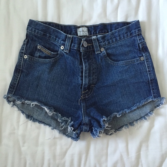 Highwaisted Calvin Klein cut off shorts