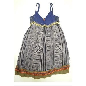 Free People boho beaded crochet dress