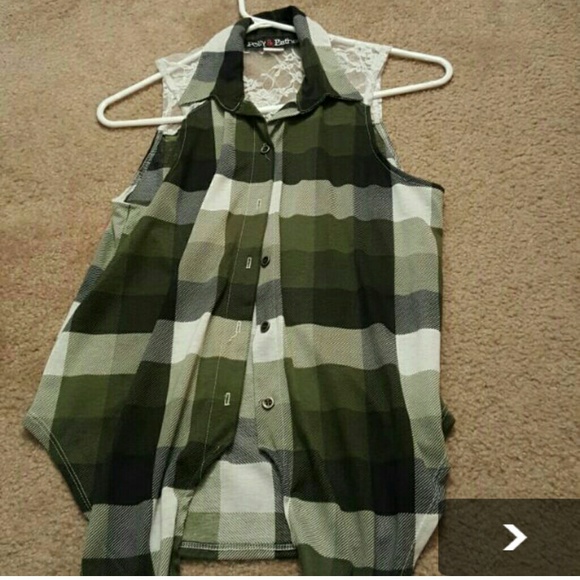Plaid button down shirt