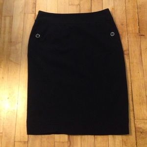 Black pencil skirt