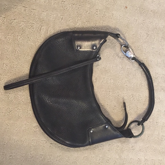 Authentic Gucci black leather bag