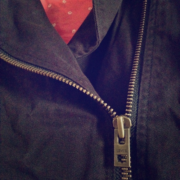 Black denim jacket