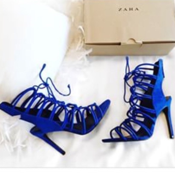 🎀🎀HOST PICK Blue Zara gladiator - Picture 2 of 4