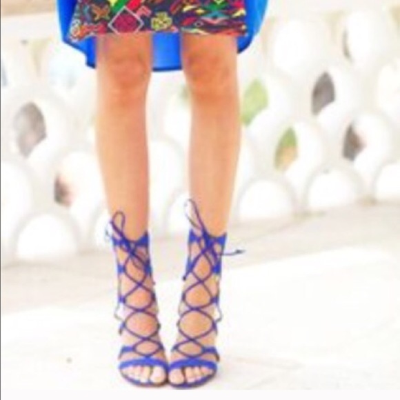 🎀🎀HOST PICK Blue Zara gladiator - Picture 4 of 4