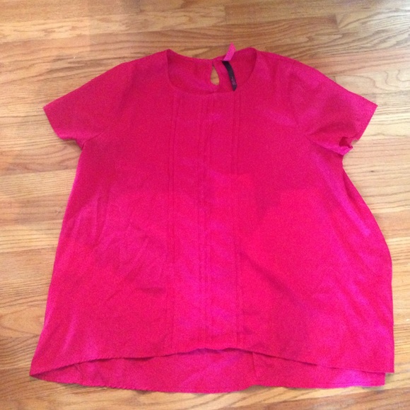 Pure Energy pink short sleeve top 2X